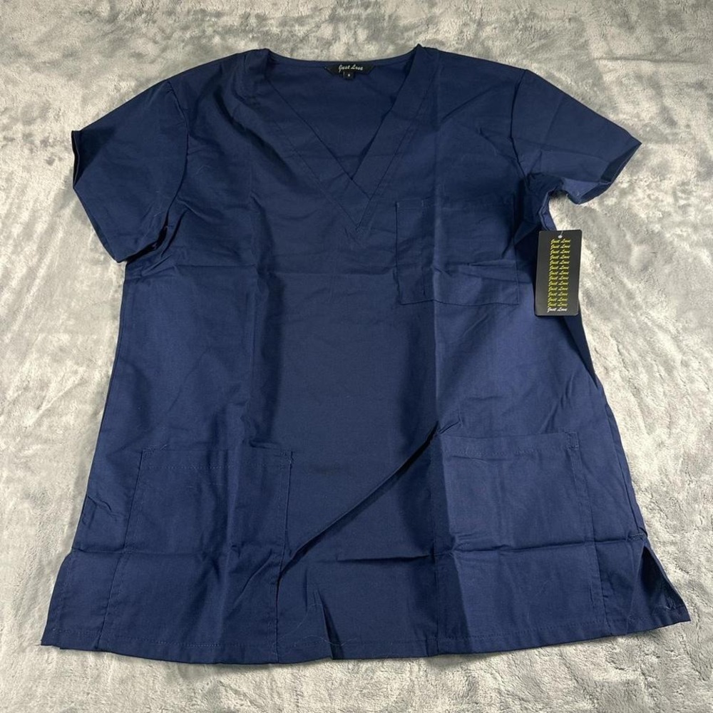 Navy blue Just‎ Love scrub top never worn